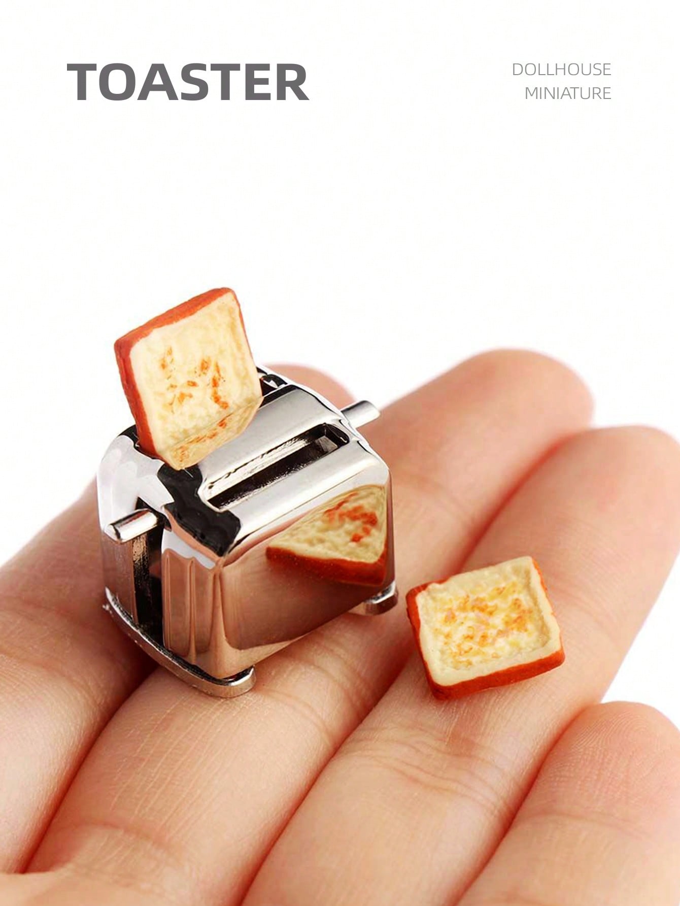 1:12 Dollhouse Miniature Toast - Small Appliances ulasan dan harga