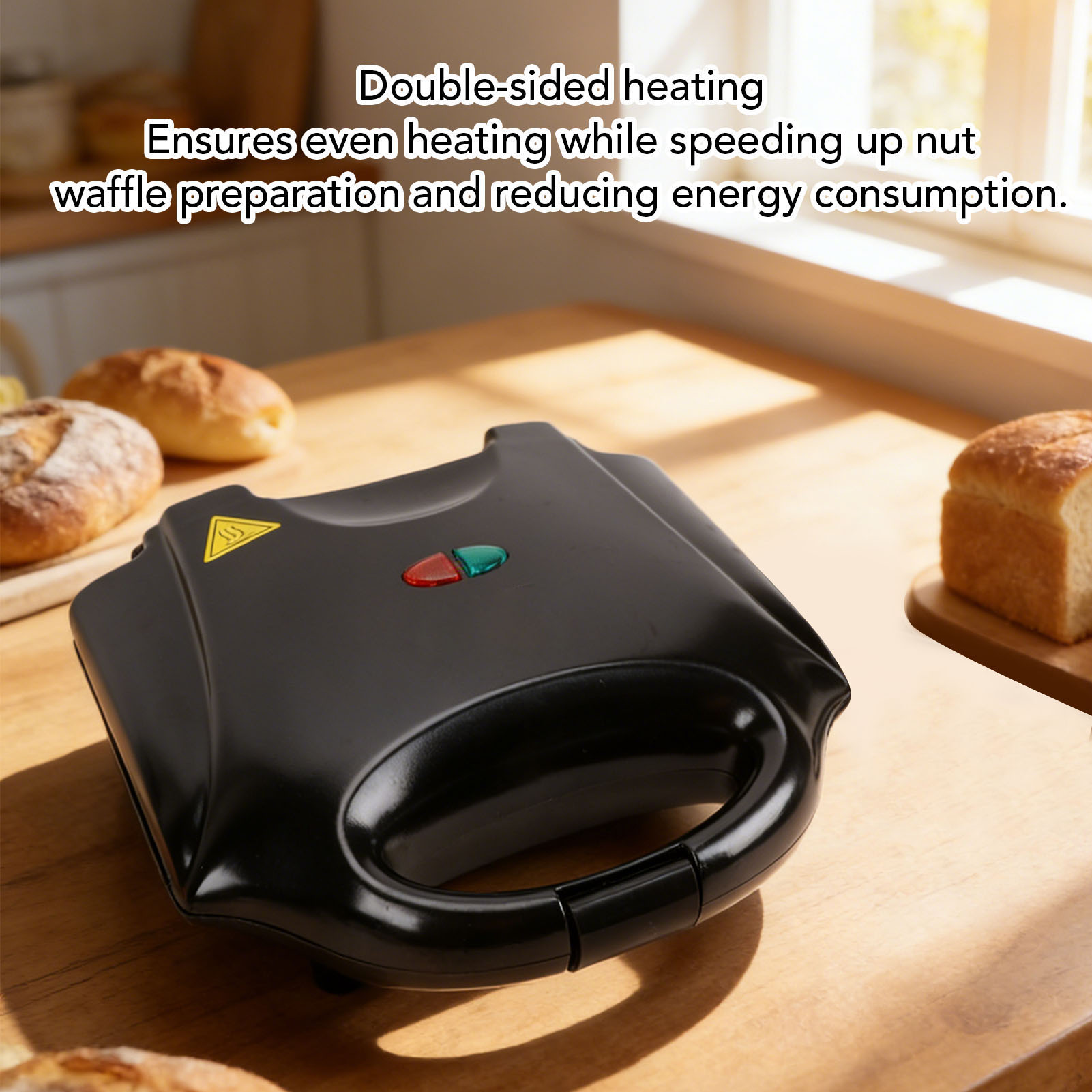 Walnut  Maker 750W 12 Capacity - Mini Waffle Maker Machine ulasan dan harga