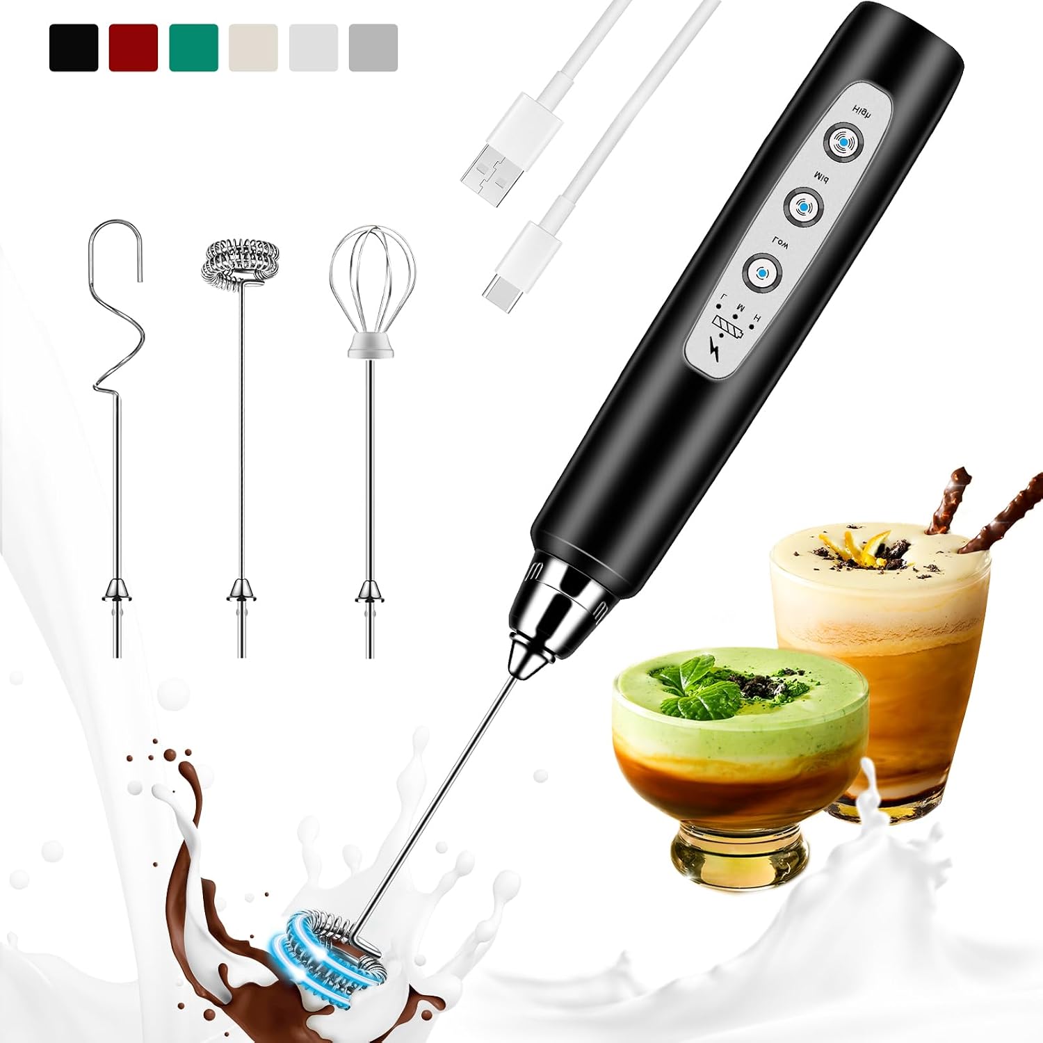 Rechargeable Milk Frother Hand - Electric Milk Frother Handheld ulasan dan harga