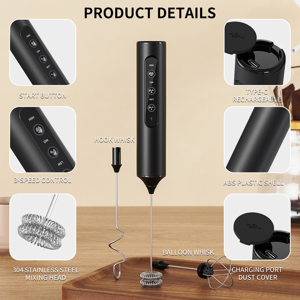 3 in 1 Electric Handheld Milk  - Electric Milk Frother Handheld ulasan dan harga
