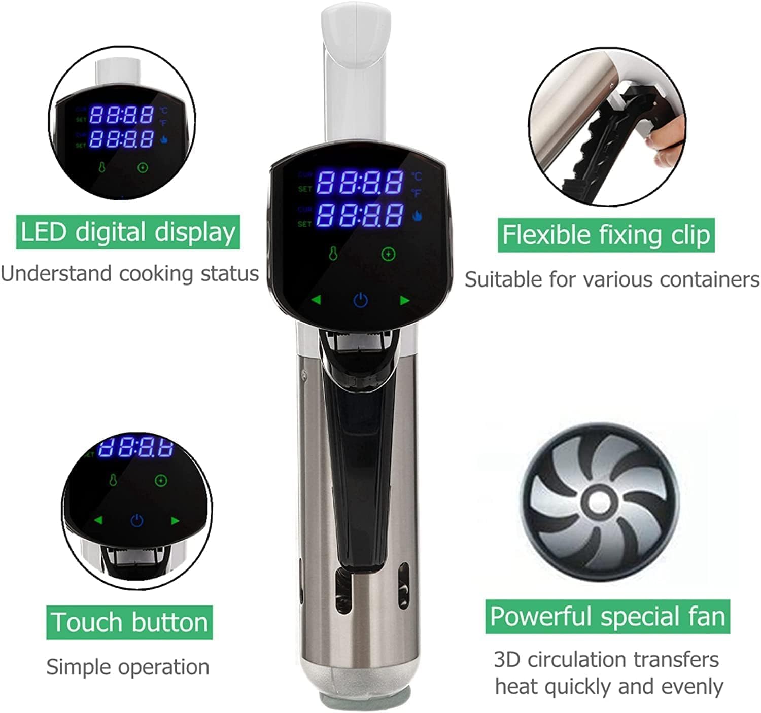 Sous Vide Machine Immersion Ci - Digital Sous Vide Precision Cooker ulasan dan harga