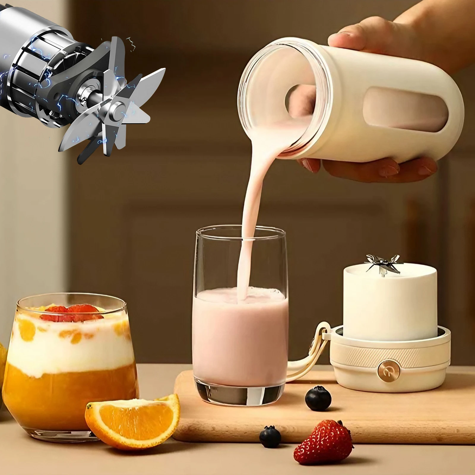 USB Rechargeable Electric Juic - Portable Blender Usb Rechargeable ulasan dan harga