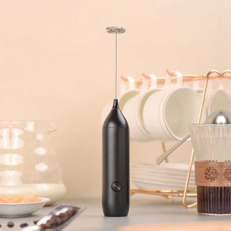 Electric Milk Frother Coffee F - Portable Blender Usb Rechargeable ulasan dan harga