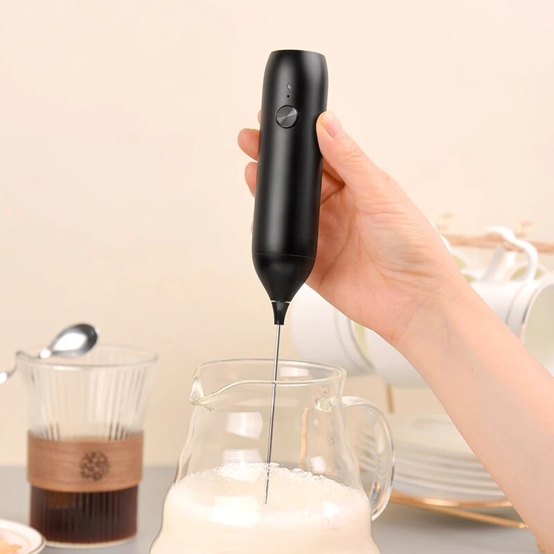 Electric Milk Frother Coffee F - Portable Blender Usb Rechargeable ulasan dan harga