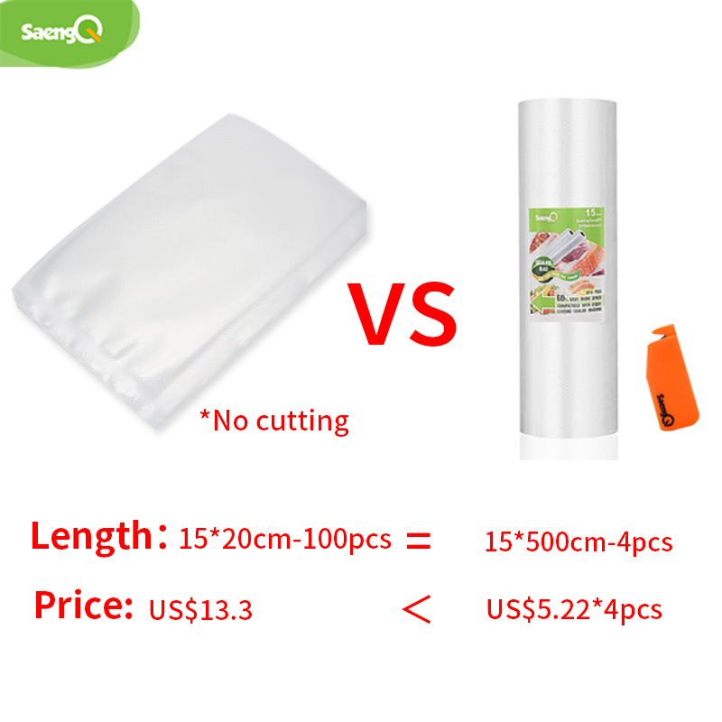 saengQ Kitchen Vacuum Bags for - Food Vacuum Sealer Machine ulasan dan harga